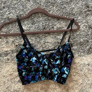 Free people intimates velvet bra top